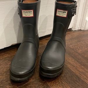 Hunter short rain boot